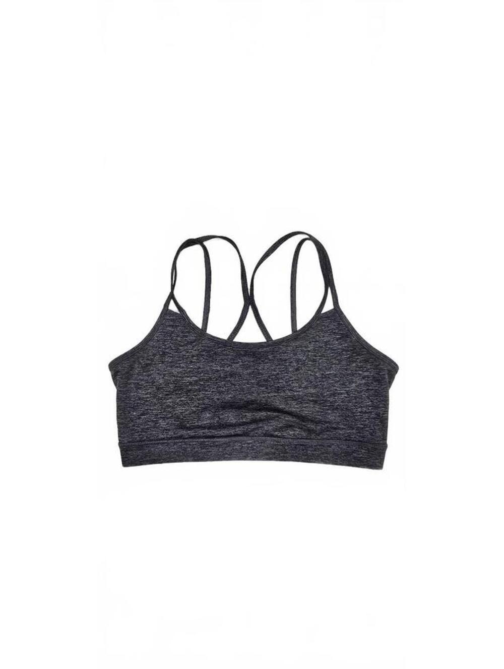Gaiam Women's Heather Gray Sports Bra Size Large